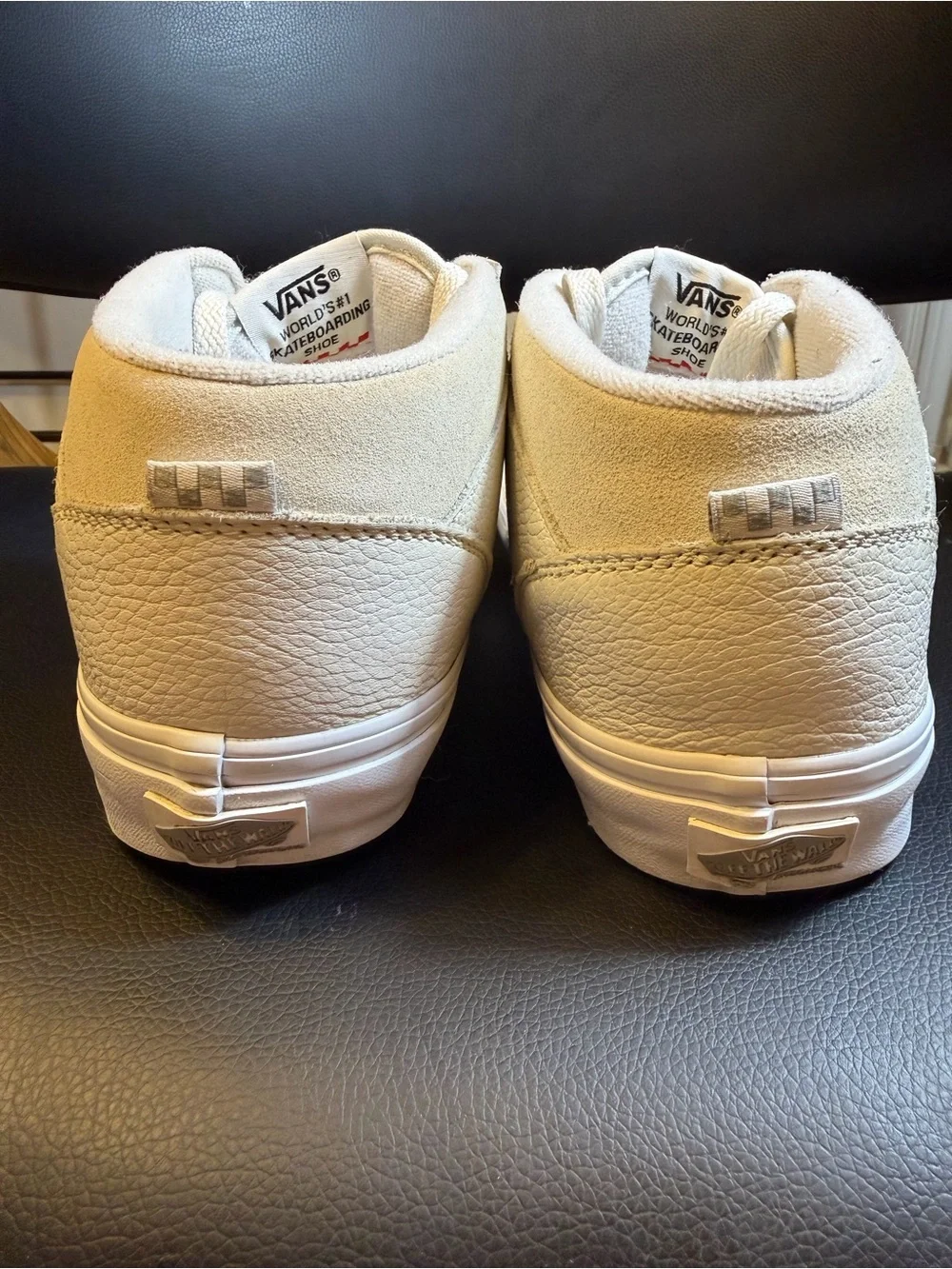 Vans Skate Half Cab 'Daz - White' mid-top skateboarding sneakers